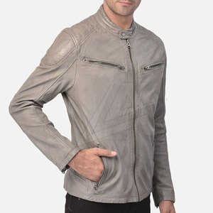 High Quality Leather <b>Jacket</b> Customized Logo Leather <b>Jacket</b> Fashion Clothing Leather <b>Jacket</b> for <b>Men</b> - Product Image 2