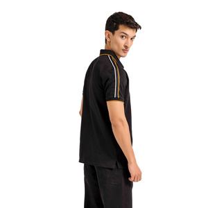 เสื้อโปโลสีดำสำหรับผู้ชายเสื้อโปโลคอปกและแขนเสื้อแบบลำลอง - Product Image 3