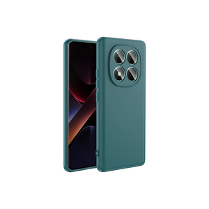 Funda de Silicona Premium Netzy para Poco X7-Safa Mara Edition, Verde Oscuro, Protectora, Trasera, Electrochapada, Silicona Suave para 14 Plus - Product Image 1