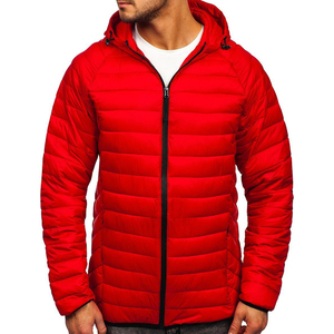 OEM personalizado de los hombres de invierno acolchado chaqueta con capucha cálido a prueba de viento transpirable respetuoso del medio ambiente estilo Casual Stand Collar ligero Plus - Product Image 1