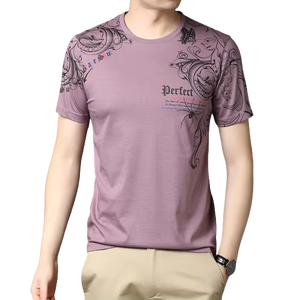 2025 última camiseta de sublimación ropa de hombre nuevo estilo de verano moda Color sublimado camiseta de moda para hombres - Product Image 6
