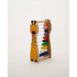 UATOYS Abaque en bois à thème girafe, jouet éducatif amusant pour l'apprentissage des chiffres et la mathématique des enfants, dès 0 ans - Product Image 1