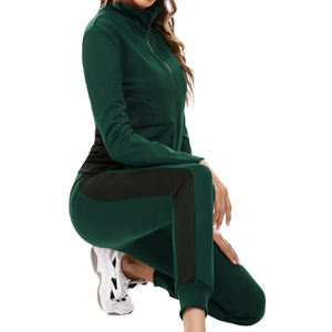 Offre spéciale Survêtements en velours pour femmes Survêtement en velours longue et durable évacuant la transpiration Qualité unique OEM Survêtement taille basse personnalisé pour femmes - Product Image 1