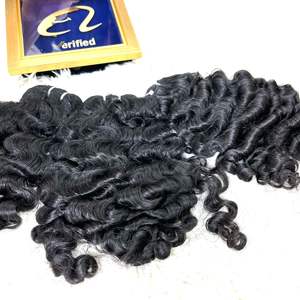 วิกผมแท้แบบชาวบราซิลสำหรับผู้หญิงผมหยิกเป็นลอนสำหรับผมแท้สีดำใส DHL VIP - Product Image 3