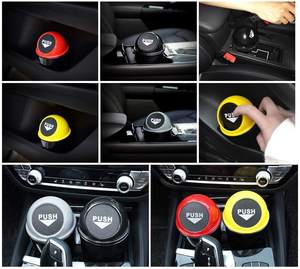 Poubelle de voiture moderne de luxe en plastique étanche avec couvercle, portable pour l'intérieur de la voiture, la chambre et le bureau, sans odeur, facile à nettoyer - Product Image 2