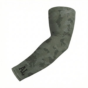 Precio al por mayor: Mangas deportivas verde salvia sin costuras de alta elasticidad para correr, actividades al aire libre, protección solar, OEM. - Product Image 4