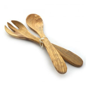 Ensemble de cuillères à couverts en bois décoratifs de haute qualité Logo personnalisé Ensemble de cuillères à vaisselle réutilisables écologiques pour un dîner élégant - Product Image 5