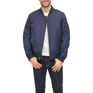 Diseño personalizado Venta caliente Slim Fit Alta calidad Hombres Chaqueta de bombardero Ropa de calle Ropa Casual Liso Hombres Chaqueta de Bombardero - Product Image 2