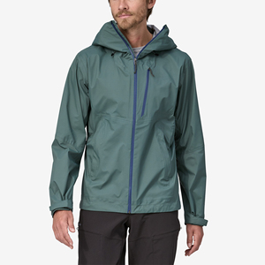 Chaqueta de lluvia de lona ligera de alta calidad para hombre, cortavientos impermeable con logotipo personalizado, con capucha, estilo elegante de calle para invierno - Product Image 1