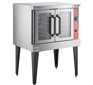 FREE DELIVERY Diner's-Perfomance VC4GD-1 1D150K Natural-Gas Single Convection Ovens with Solid <b>Controls</b> - 50,000 BTU - Product Image 1
