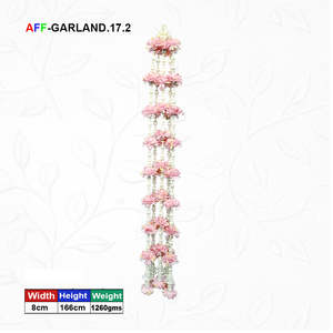 Guirnalda de Perlas de Flores Artificiales, Color Morado Claro, AFF-Garland-17.2, Precio Rs.2500/10 piezas - Product Image 1