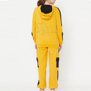 Nuevo Estilo, Transpirable, Sólido, Ligero, con Capucha, Conjuntos Deportivos Casuales de Invierno para Mujer, Servicio OEM, Material de Poliéster/Algodón - Product Image 3