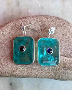 925 Sterling Silver Paraiba <b>Tourmaline</b> Handmade <b>Earring</b> Beautiful Women <b>Earring</b> . - Product Image 5