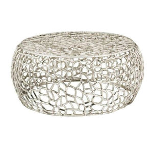 Mesa de centro de oro moderna con diseño único y almacenamiento para el hogar para sala de estar comedor dormitorio uso - Product Image 2