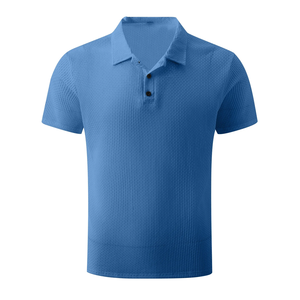 Polos pour hommes élégants et ajustés de couleur unie, orientés vers l'exportation, design personnalisé polos solides de qualité supérieure pour hommes - Product Image 1