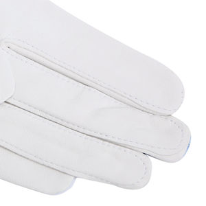 Gants de golf en cuir véritable blancs pour hommes, avec logo personnalisé, poignées respirantes, équipement sportif pakistanais, nouveau design, vente en gros d'usine - Product Image 2