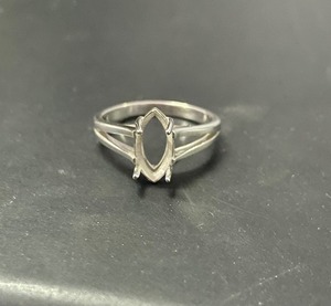 Haute qualité 925 argent Sterling Marquise Semi montage anneau 8x4 10x5 12x6 14x7mm Prong réglage blanc anneau Base bijoux réglage - Product Image 4