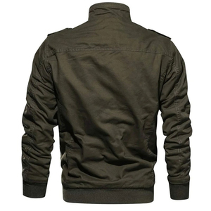 Chaquetas de Hombre de Alta Calidad 2025, Cortavientos, Abrigos de Otoño Invierno, Chaquetas Bomber con Múltiples Bolsillos, Cuello Alto, Estilo Motociclista - Product Image 2