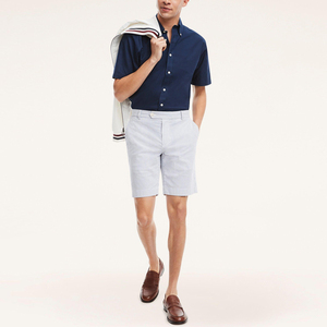Wholesale <b>Slim</b> <b>Fit</b> Plus Size <b>Men's</b> Gym <b>Shorts</b> Customized Multi-Color Stripe Design Canvas Cotton Streetwear Waist Workout Pocket - Product Image 3