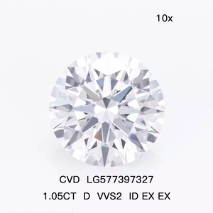 Diamante Cultivado en Laboratorio, Corte Ovalado, Claridad VVS/VS, Color D, 1-3 Quilates, Certificado para Joyería - Product Image 2