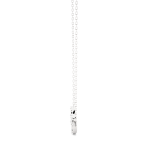 จี้มอสซาไนต์ทรงกลม 0.5 กะรัต พร้อมสัญลักษณ์อินฟินิตี้ สีเงิน - Product Image 3