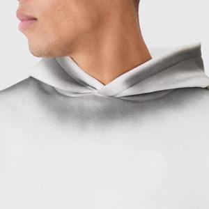 เสื้อมีฮู้ดของผู้ชายเสื้อมีฮู้ดสำหรับล้างเป็นกรดเสื้อแนวสตรีทโอเวอร์ไซส์ผ้าซักโลโก้ได้ตาม2025 - Product Image 3