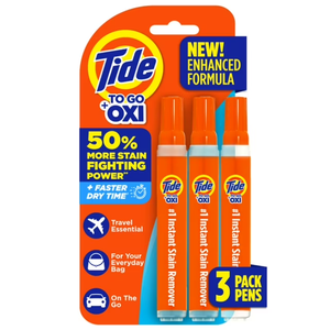 Tide Go Eco-Friendly Instant Laundry Stain Remover Pen Spot Cleaner Fast-Drying Travel Size Stain Sticks 1.01 Fl oz 3 Count - Product Image 5