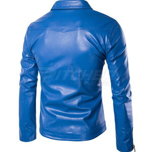 Latest Style Wholesale Eco-Friendly Front Logo <b>Waterproof</b> Windproof Men Leather <b>Jacket</b> Best Selling <b>Winter</b> <b>Jacket</b> - Product Image 2