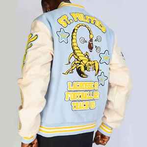 Guide de création de veste universitaire personnalisée de qualité supérieure comprenant des matériaux en laine et en polyester par taille et poids - Product Image 6