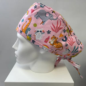 Gorro de fregado, logotipo propio impreso personalizado, cierre de botón de Cinta ajustable, OEM diseño personalizado, suministro de clínica hospitalaria, gorros de fregado a granel, sombrero - Product Image 2