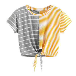 Servicio OEM Ropa de mujer Ropa de calle personalizada Top corto Camisetas Pesado 100% algodón Crop Top Camiseta para la venta - Product Image 1