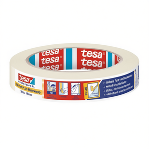 Ruban de masquage pour peintre Profi PLUS légèrement crépé beige clair 4306, longueur 50m, largeur 19mm, lot de 16 rouleaux TESA pour usage bureautique - Product Image 3