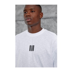 Chemises pour hommes en tricot surdimensionné 100% coton écologiques respirantes imprimées streetwear vêtements de fitness logo personnalisé longues - Product Image 1