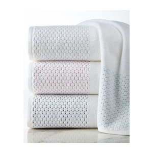 Toallas faciales de estilo dobby para Hotel, Toalla de baño de gran tamaño personalizada, súper suave, 100% algodón, venta al por mayor - Product Image 6