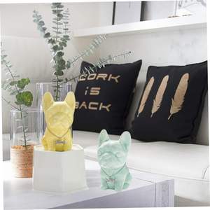 סיליקון עובש כלב כלב בולדוג צרפתי יושב שולחן הבית עציץ diy - Product Image 3