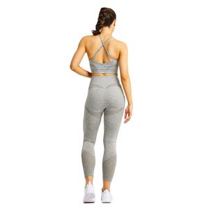 Comfortable Yoga Set for Women with Seamless <b>Bra</b> and Leggings Ideal for Autumn Winter Wear with Breathable Fabric For Sale - Product Image 2