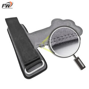 Guantes de fitness para hombres y mujeres, banda de agarre, protector de palma, equipo auxiliar de cuero vacuno para barra horizontal - Product Image 4