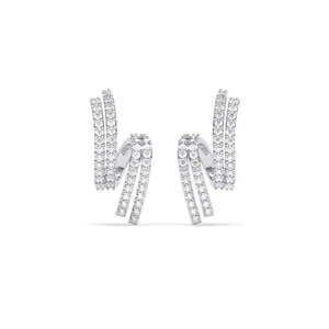 Compre Pendientes de Plata de Ley 925 de Primera Calidad para Mujeres y Niñas, Pendientes Colgantes Geométricos de Oro de 18K - Product Image 1
