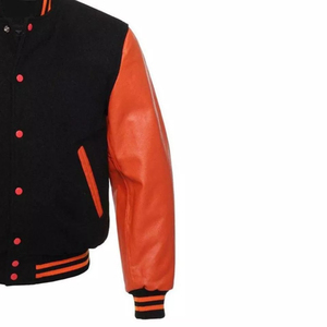 Veste universitaire respirante et coupe-vent pour hommes à col montant pour hommes, manteau bombardier extérieur chaud d'hiver personnalisé en gros - Product Image 4