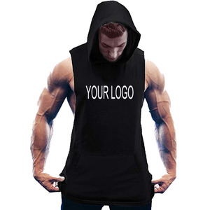 Wholesale Custom logo Cotton <b>Running</b> <b>Singlet</b> Muscle Athletic Shirts Sleeveless Fitness Wear Workout Men Gym Tank Top for Men - Product Image 1
