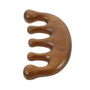 Peine de pelo de barba de diseño elegante hecho a mano peine de pelo de madera de diente fino de madera natural disponible a los mejores precios en 2025 - Product Image 5