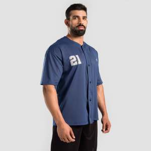T-shirt de baseball vert sarcelle pour homme GymArmour, en polyester, style uni, hauts d'entraînement de gym, short XL pour vêtements de sport pour enfants - Product Image 3
