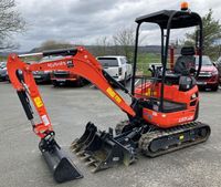 Miniexcavadora Kubota U17-3a de 1.7 Toneladas, Excavadora Compacta con Giro de Cola Cero y Cucharón para Construcción Agrícola
