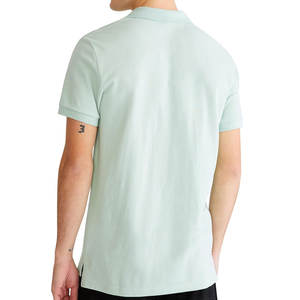 Hombres Casual Manga Corta Cuello Acanalado Deportes Golf Polo Camisetas Casual Streetwear Algodón Golf Polos - Product Image 3