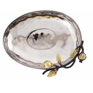 Tazón triple martillado de vid dorada de alta calidad, Metal pulido, perfecto para servir nueces, Ideal para mesa de comedor, precio al por mayor - Product Image 3