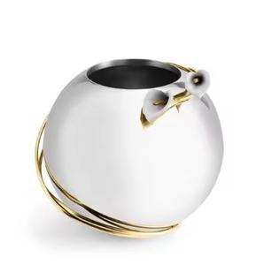 แจกันดอกไม้ทำด้วยมือทำจากสแตนเลสของตกแต่งบ้านกระถางต้นไม้วางบนโต๊ะ - Product Image 5