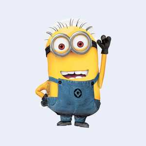 Ballon Minions en aluminium 40x63cm, décoration de fête, sac de 2 pièces - Product Image 1