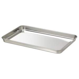 Bandeja de servicio de acero inoxidable que combina la estética moderna con la durabilidad tradicional para un servicio de comida elegante y versátil - Product Image 1