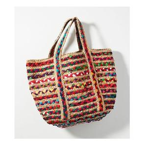 Handmade with different color with fabulous look 100% jute with hand made quality <b>bag</b> <b>for</b> <b>womens</b> - Product Image 5