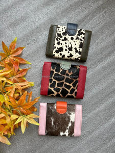 New Real Handmade Hair on Hide Animal Print Fur Leather Women <b>Wallets</b> Stylish Colorful Multi Uses Purse ATM <b>Card</b> Holder <b>Wallets</b> - Product Image 5